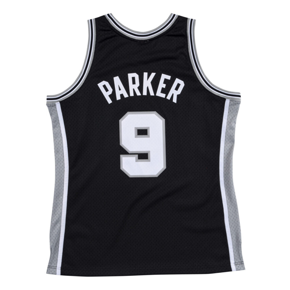 Tony Parker San Antonio Spurs 2000-2001 Home NBA Swingman Jersey Mitchell & Ness – Bild 2