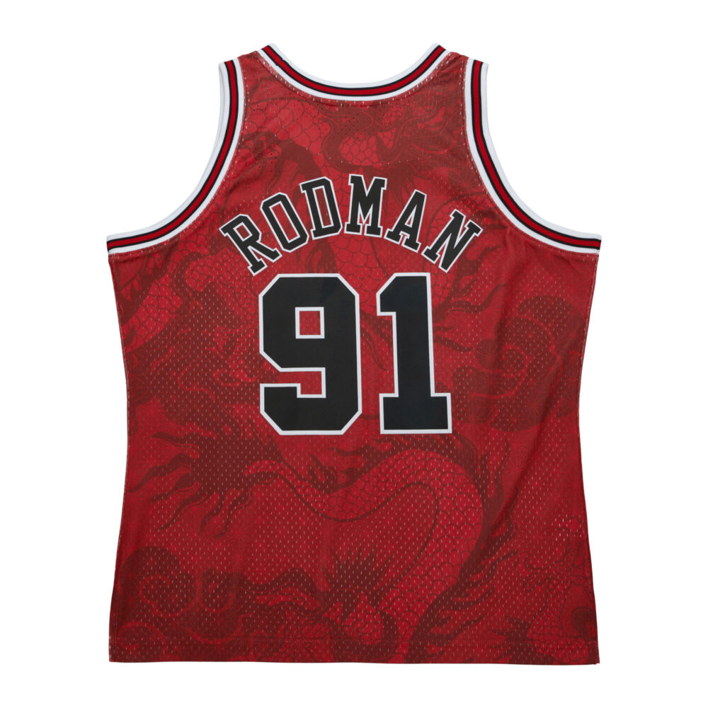 Dennis Rodman Chicago Bulls 1997-1998 NBA Asian Heritage 6.0 Fashion Swingman Jersey - Image 2