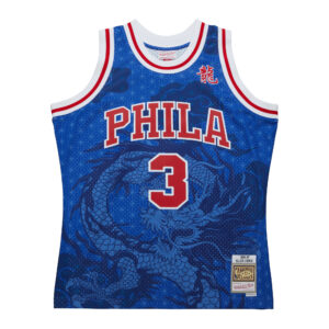 Allen Iverson Philadelphia 76ers 1996-1997 NBA Asian Heritage 6.0 Fashion Swingman Jersey