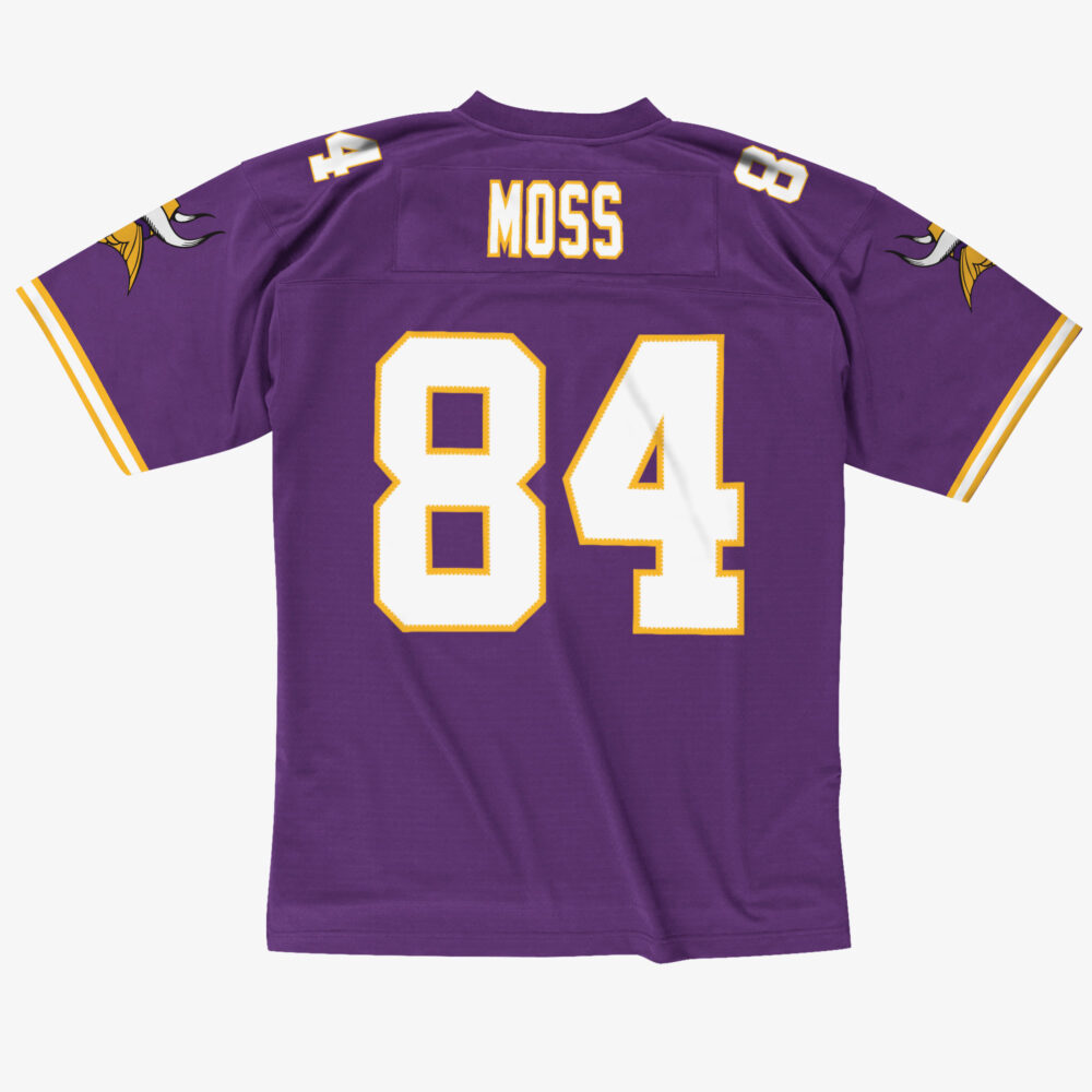 Randy Moss Minnesota Vikings 1998 NFL Legacy Jersey Mitchell & Ness Purple - Afbeelding 2