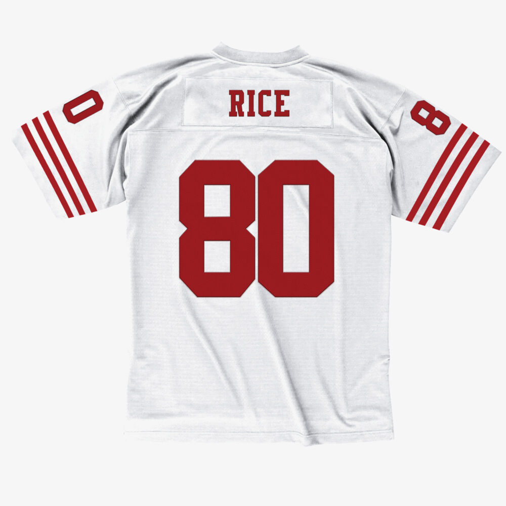 Jerry Rice San Francisco 49ers 1990 NFL Legacy Jersey Mitchell & Ness White – Bild 2