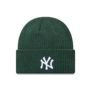 New York Yankees MLB Wide Cuff Beanie New Era Dark Green