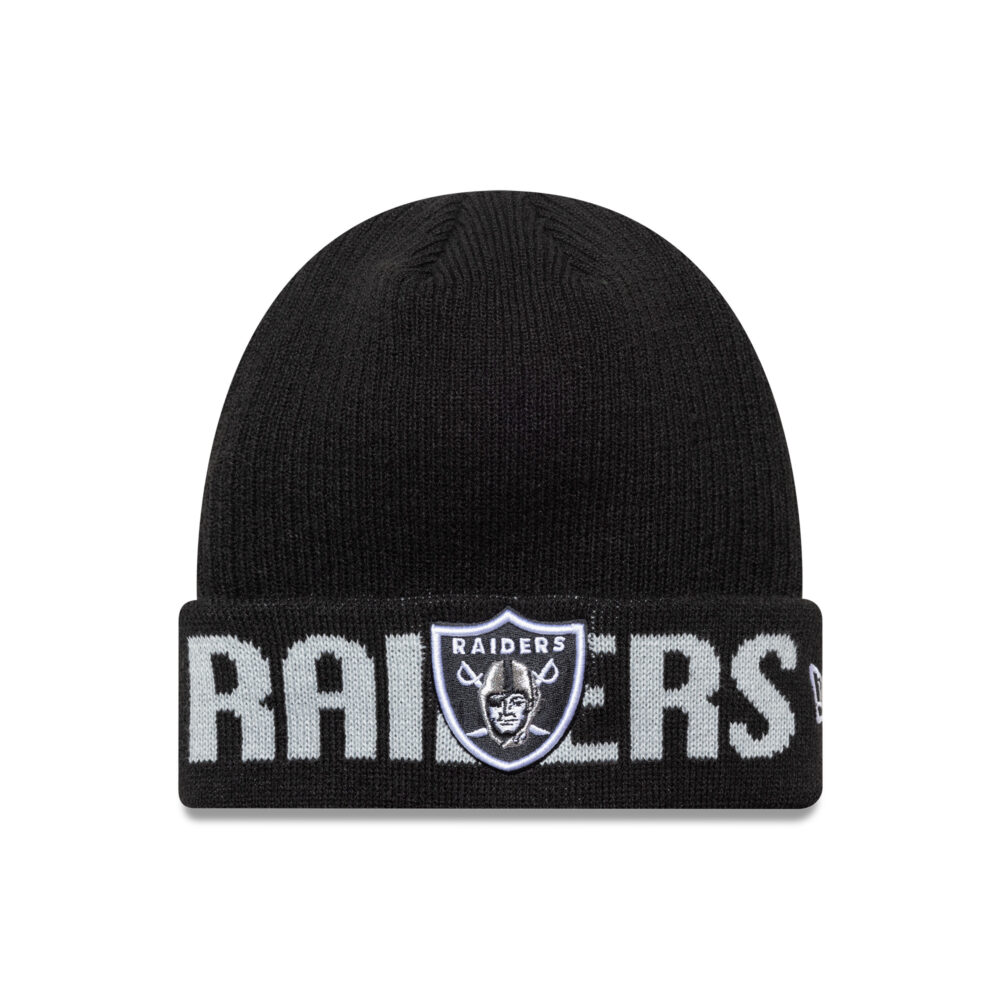 Las Vegas Raiders Wordmark Beanie New Era Black