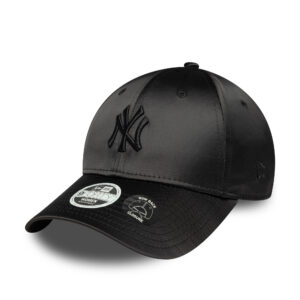 New York Yankees Womens Satin Bow Back MLB 9FORTY Strapback New Era Black
