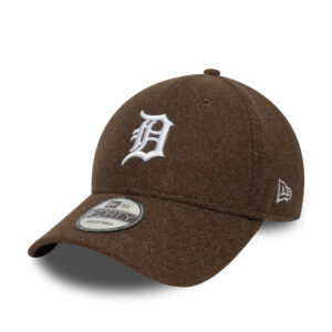 Detroit Tigers Melton Wool MLB 9FORTY Snapback New Era Brown