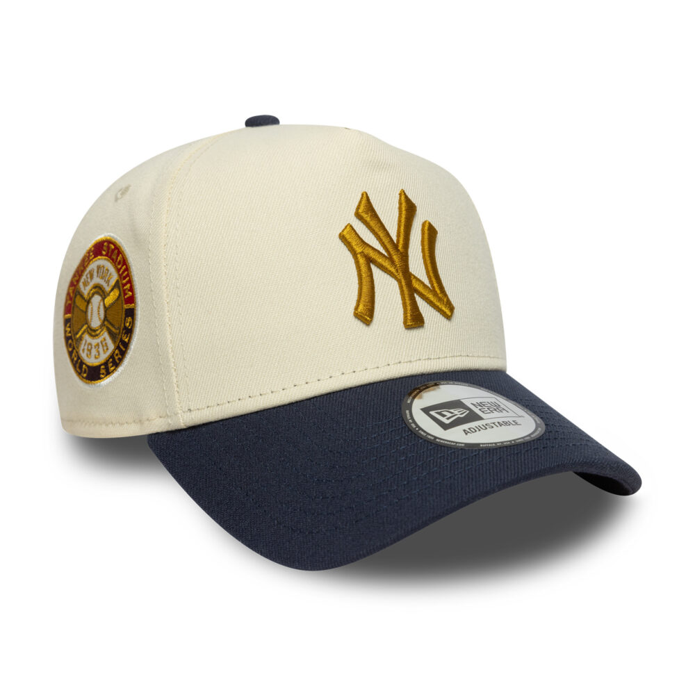 New York Yankees World Series Patch 9FORTY A-Frame New Era LTC/NSN - Afbeelding 3