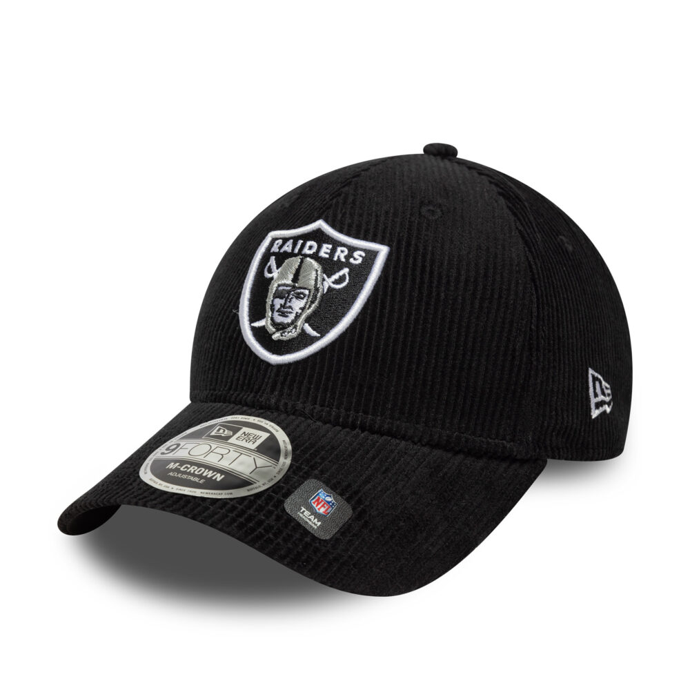 Las Vegas Raiders NFL Cord 9FORTY Snapback New Era Black