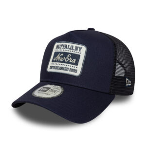 Branded Patch A-Frame Trucker Snapback Navy