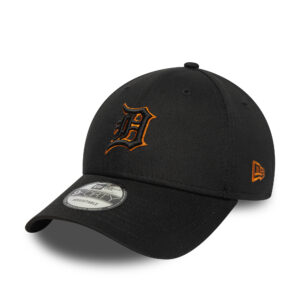 Detroit Tigers Team Outline MLB 9FORTY Strapback New Era Black/Orange