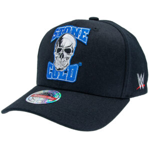WWE Logo Wrestlemania Stone Cold Steve Austin Classic Red Snapback Mitchell & Ness Black