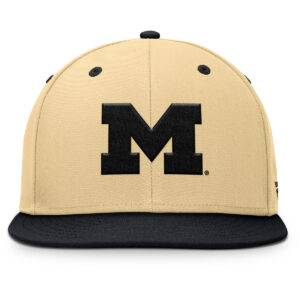 University of Michigan Fitted Fanatics Cream/Black