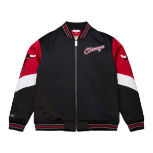 Chicago Bulls NBA Throw It Back Heavyweight Satin Jacket Mitchell & Ness