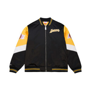 Los Angeles Lakers NBA Throw It Back Heavyweight Satin Jacket Mitchell & Ness