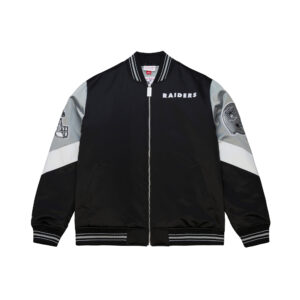 Las Vegas Raiders NFL Throw It Back Heavyweight Satin Jacket Mitchell & Ness